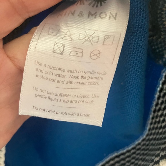 Min & Mon Blue Sweater with Banana Graphic - Picture 3 of 4